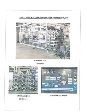 [Typical Medium Flow Nanofiltration Treatment Plant]