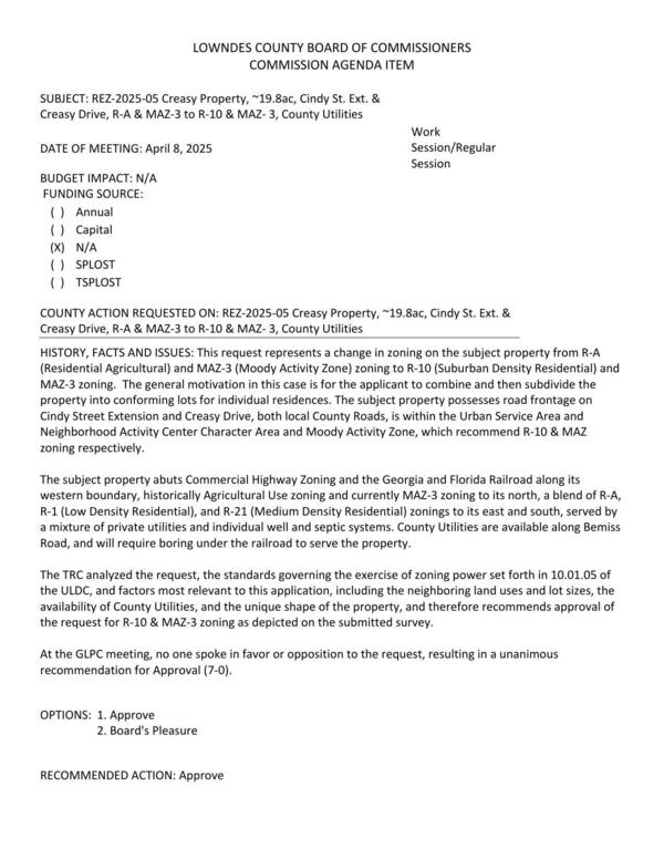 [to combine and then subdivide the property into conforming lots for individual residences. GLPC recommended approval 7:0.]