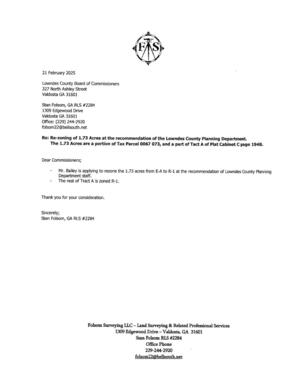 [Letter of intent from Stan Folsom for Mr. Bailey 