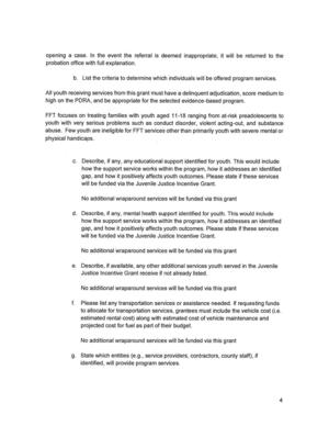 [abuse. Few youth are ineligible for FFT services other than primarily youth with severe mental or]