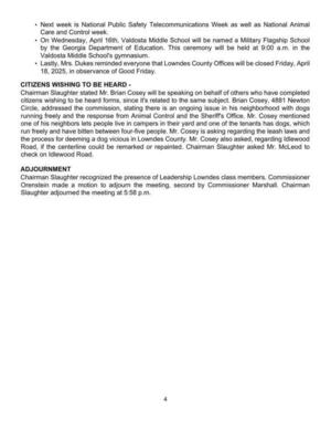 [* On Wednesday, April 16th, Valdosta Middle School will be named a Military Flagship School]