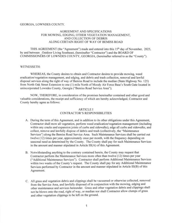 THIS AGREEMENT (the “Agreement”) made and entered into this 15