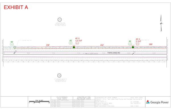 Map: Engineering for power line easement, Twin Lakes Road (11 of 14)