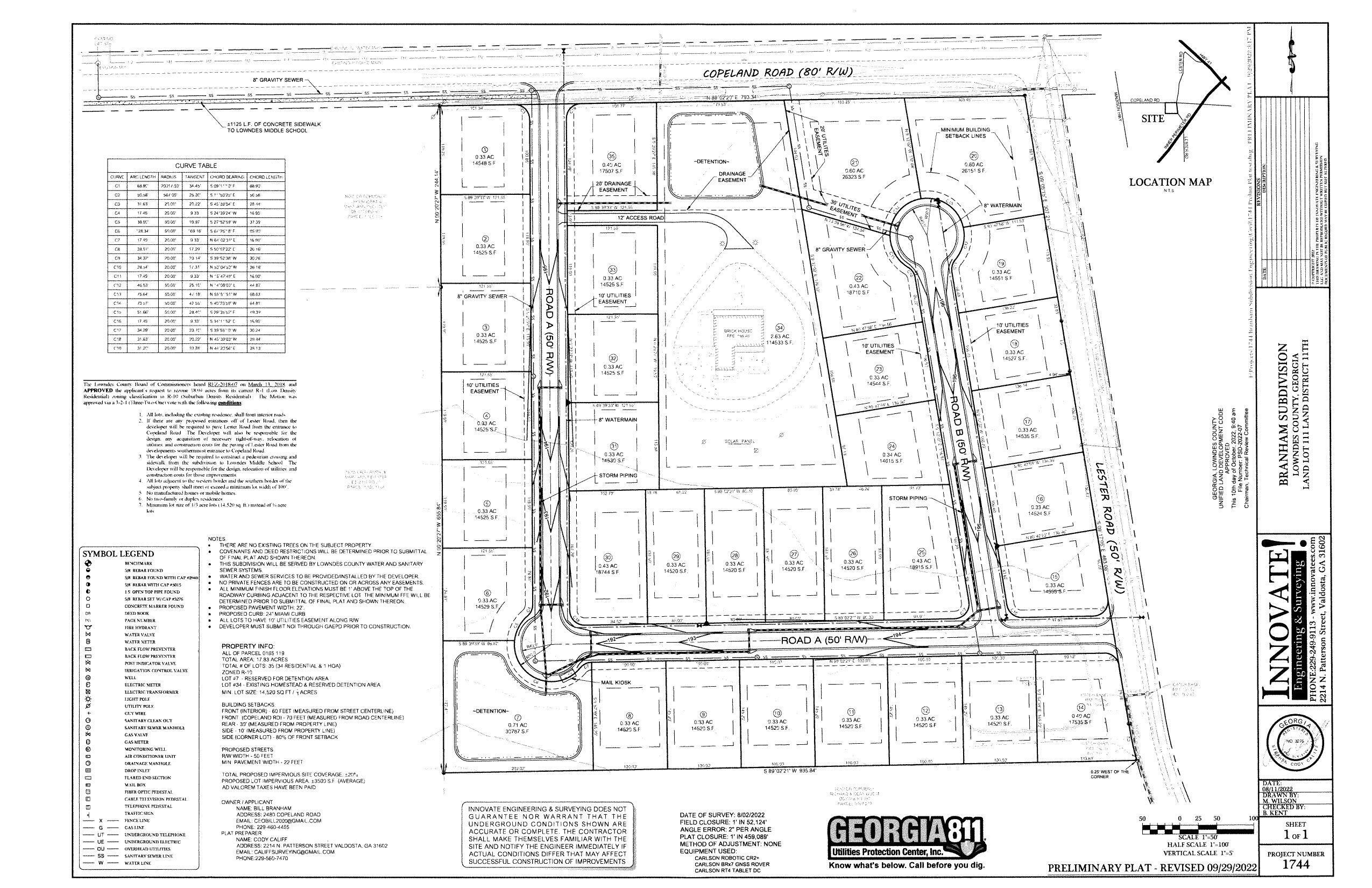 Map: Branham Subdivision, 2022-09-29