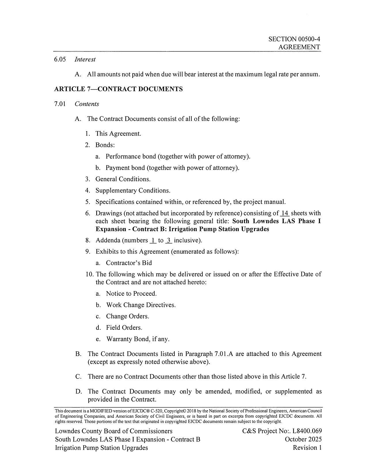 a. Notice to Proceed.