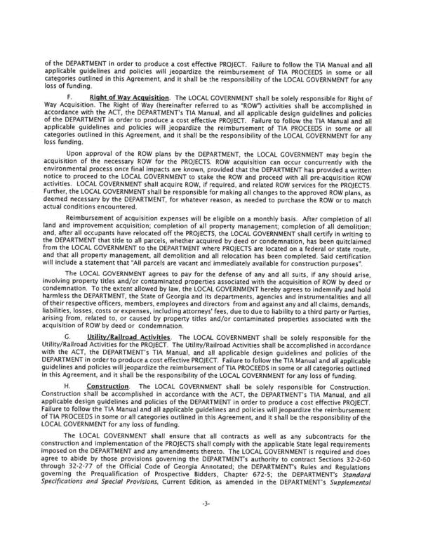 notice to proceed to the LOCAL GOVERNMENT to stake the ROW and proceed with all pre-acquisition ROW