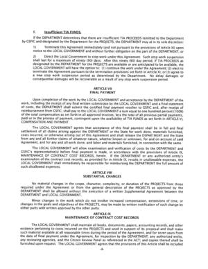 [notice to the LOCAL GOVERNMENT and without further obligation on the part of the DEPARTMENT; or]