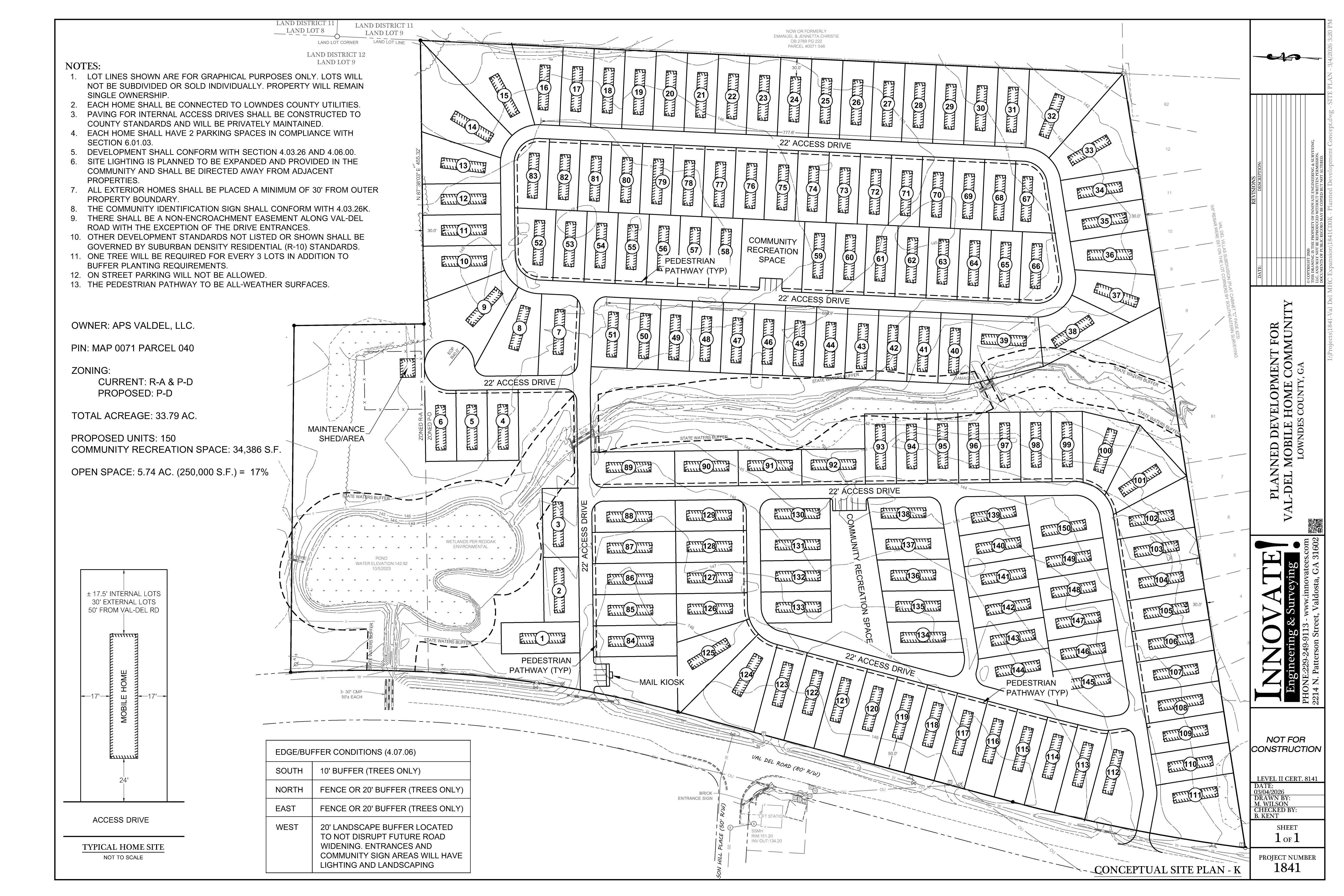 Map: CONCEPTUAL SITE PLAN - K