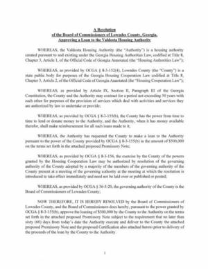 [WHEREAS, as provided by Article IX, Section II, Paragraph III of the Georgia]