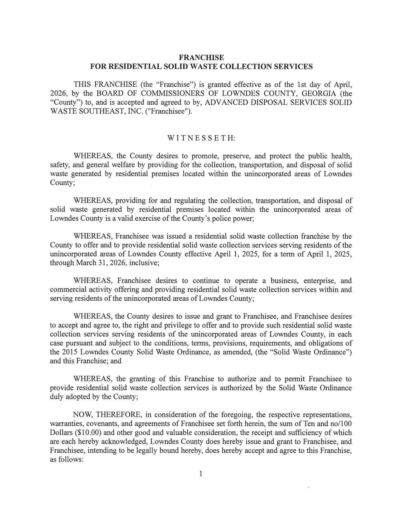 NOW, THEREFORE, in consideration of the foregoing, the respective representations,