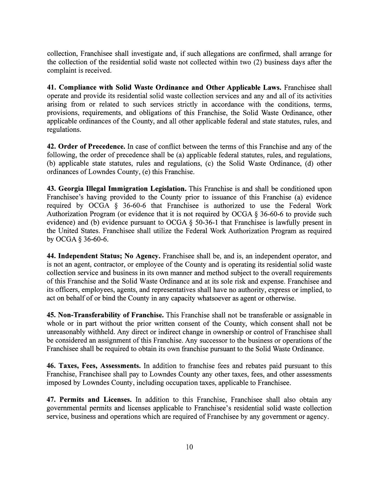 collection service and business in its own manner and method subject to the overall requirements