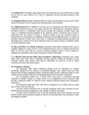 [enclosed leak resistant compaction bodies. Franchisee shall provide a sufficient number of such]