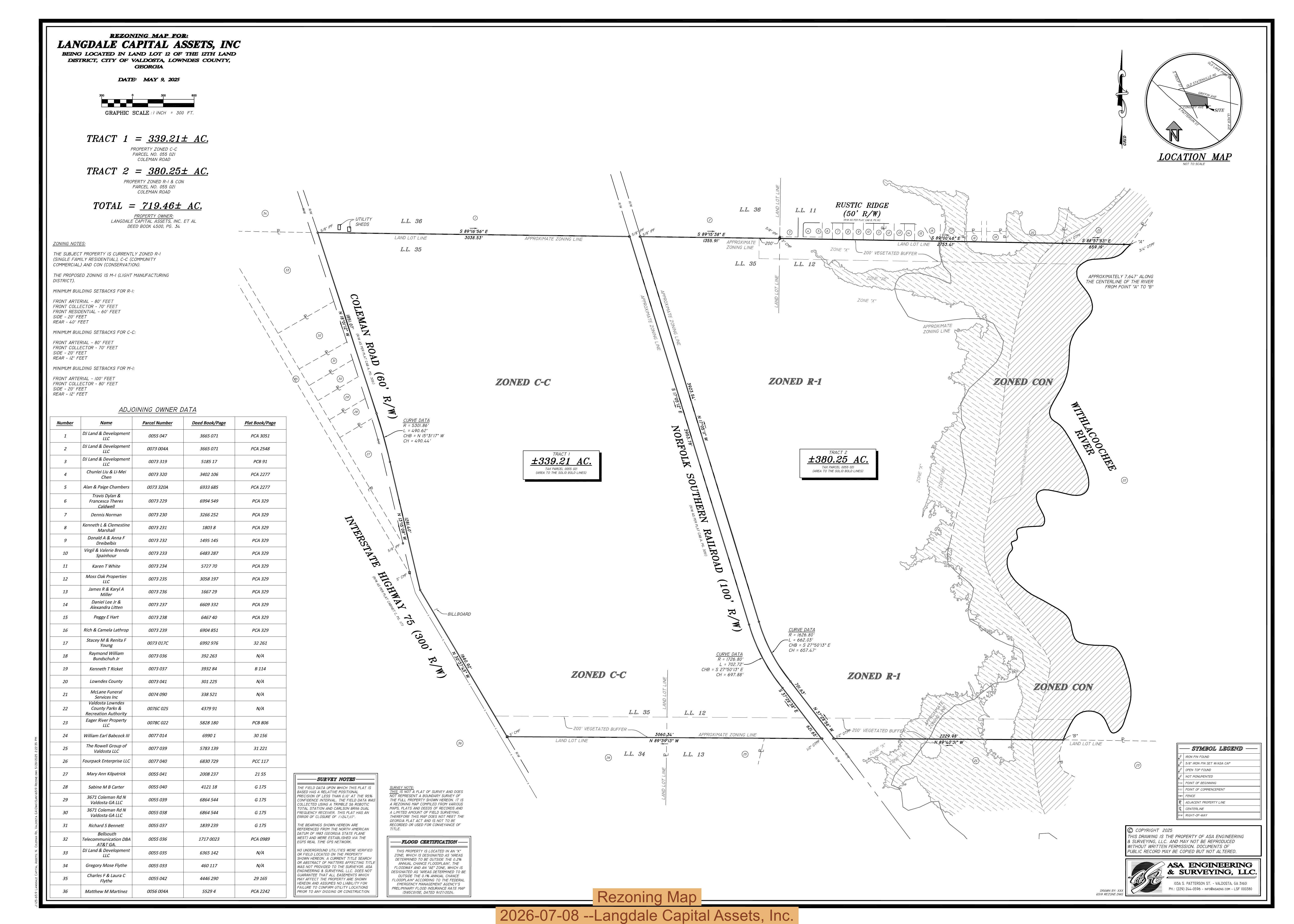 Rezoning Map, 2026-07-08 --Langdale Capital Assets, Inc.