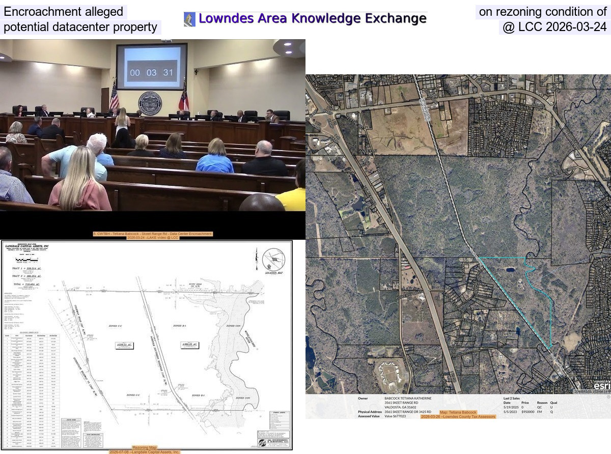 Encroachment alleged on rezoning condition of potential datacenter property @ LCC 2026-03-24