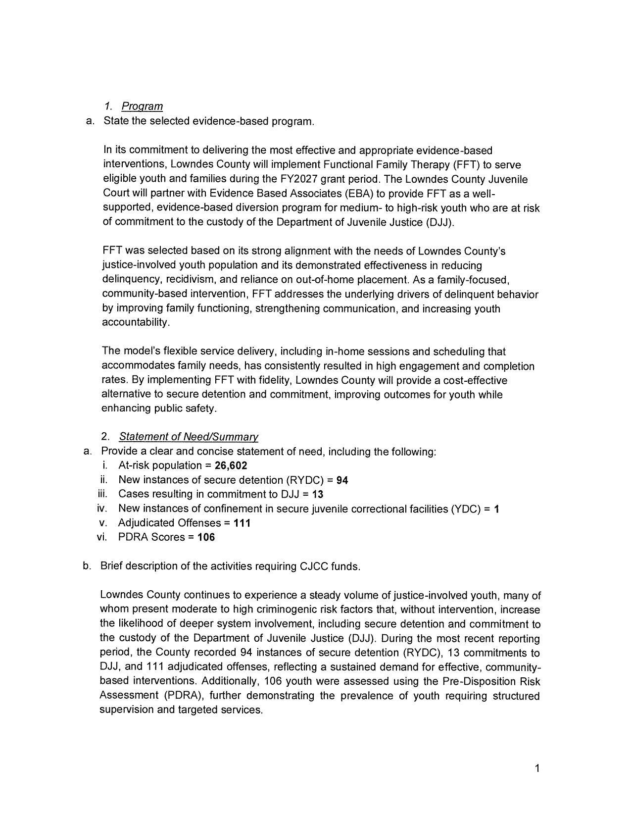 1. Program