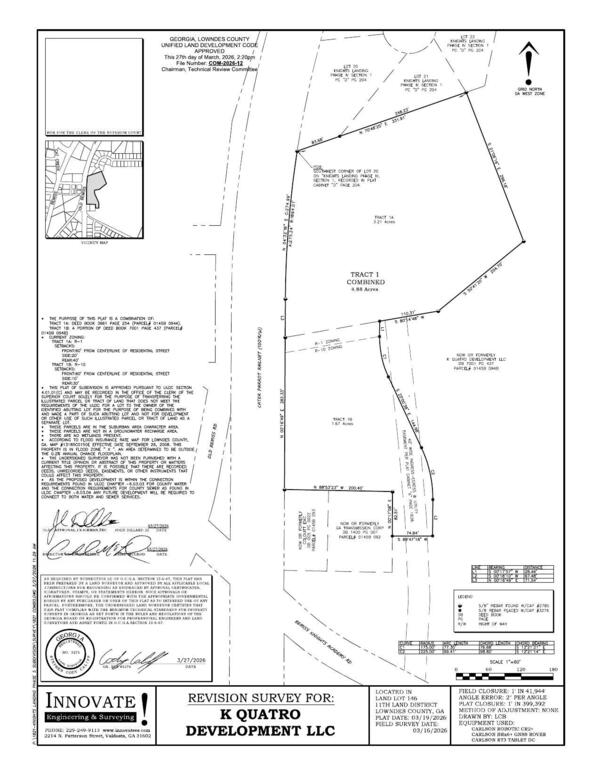 Revision Survey for K Quatro Development LLC