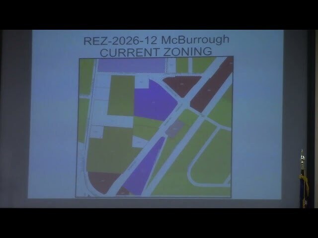 5.c. REZ-2026-12 McBurrough, 4909 Bemiss Rd., ~2.4ac, R-21 - R-1 to C-G