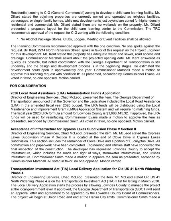 Transportation announced that the Governor and the Legislature included the Local Road Assistance