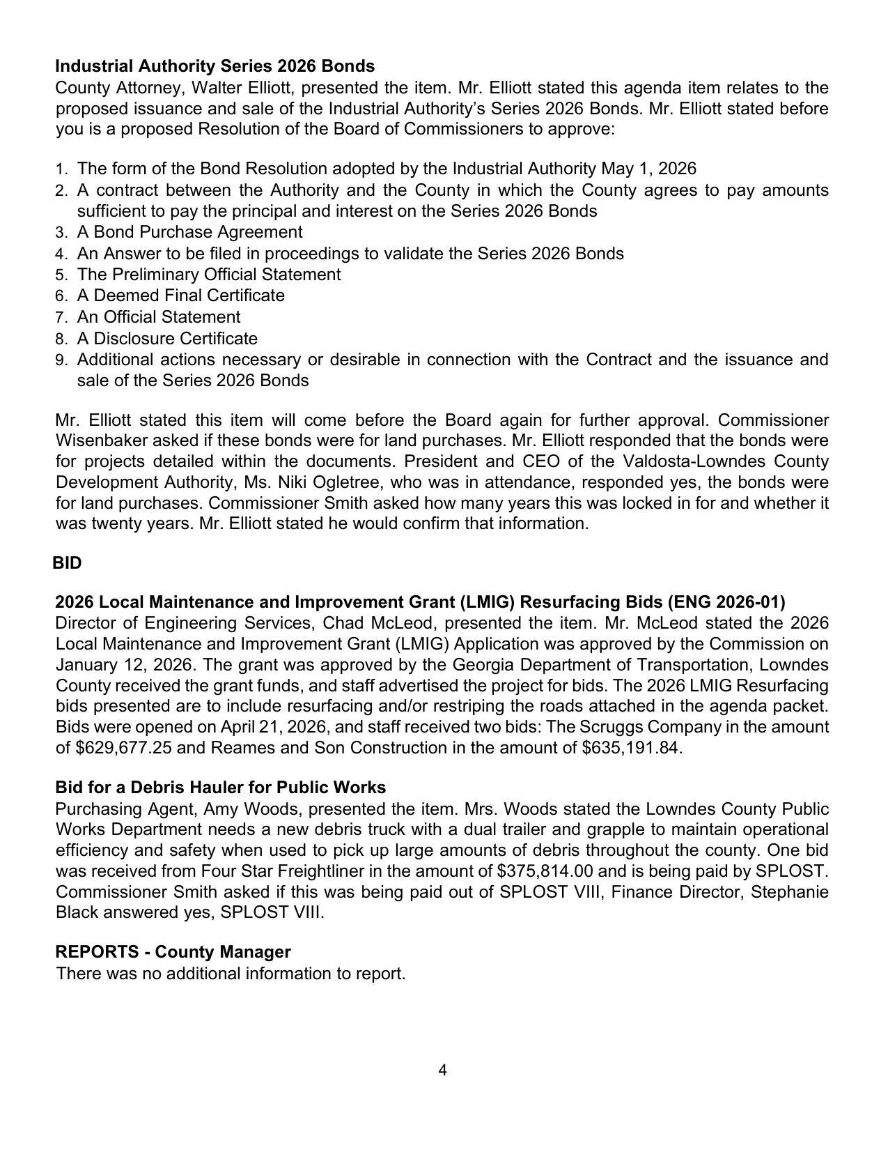 . A Bond Purchase Agreement