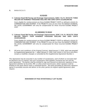 [Costs eligible for reimbursement are those ELIGIBLE PROJECT COSTS as defined in Article VI,]