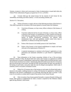 [outlined in Section 4-10(a), the Board shall serve notice upon licensee, by registered or certified]