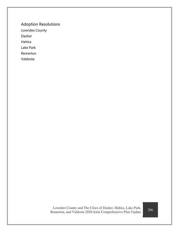 [Adoption Resolutions]