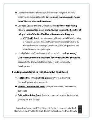 [Funding opportunities that should be considered]