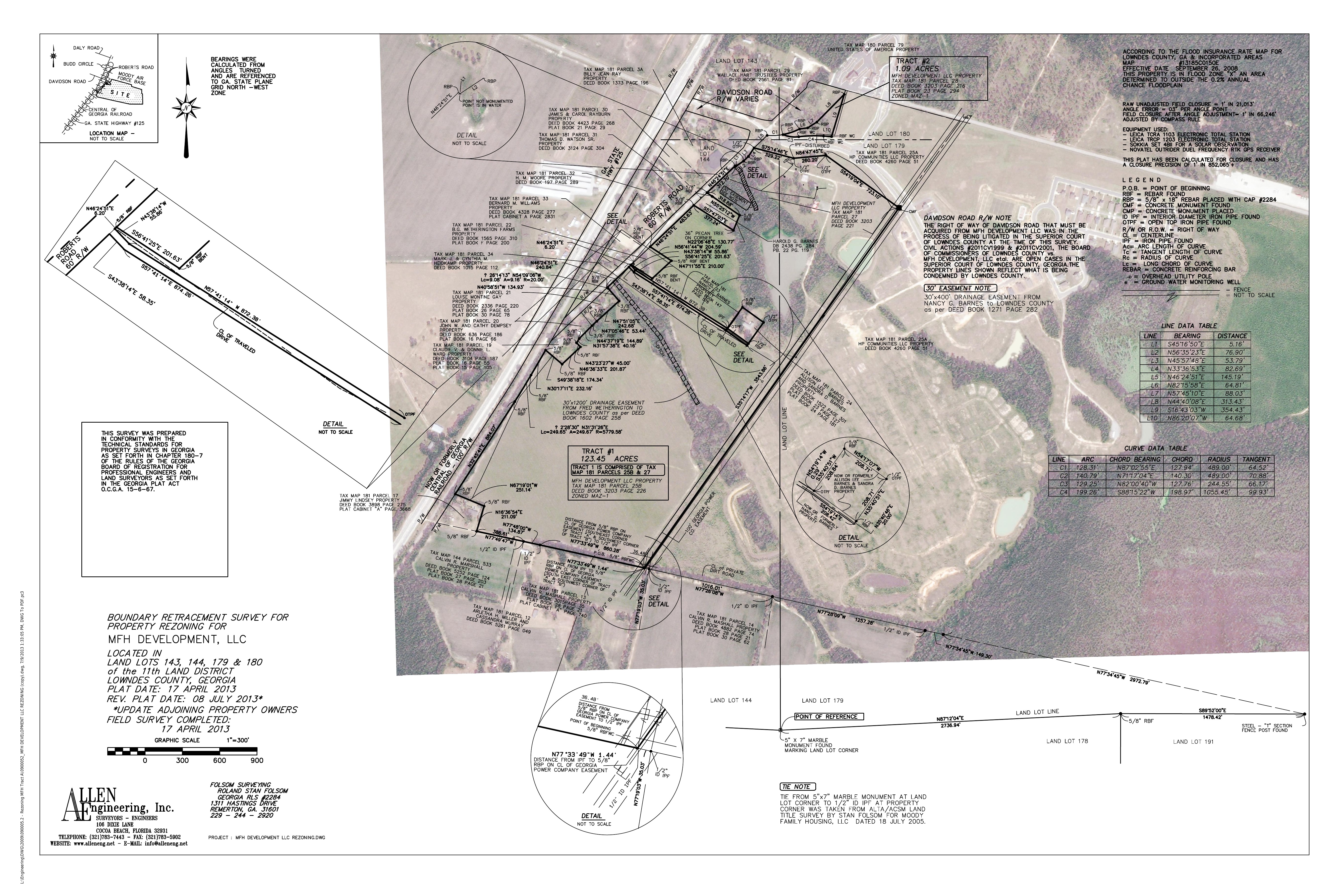 090005 2 MFH DEVELOPMENT LLC REZONING Survey Aerial