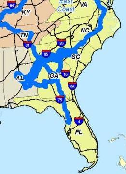 Detail: U.S. Southeast LNG Movements