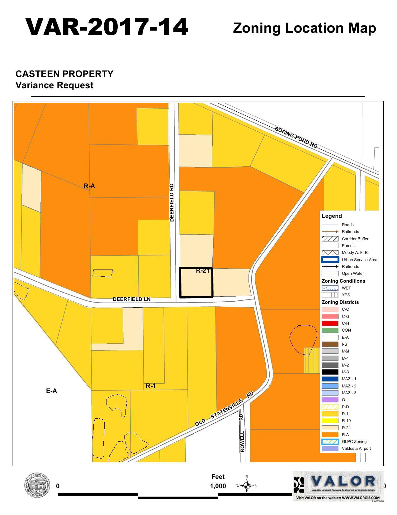 Zoning Location Map