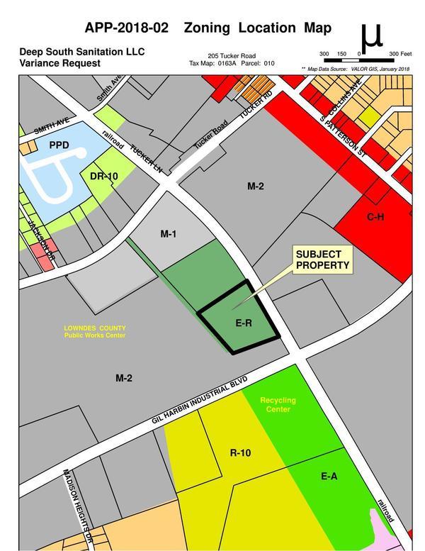 Zoning Location Map