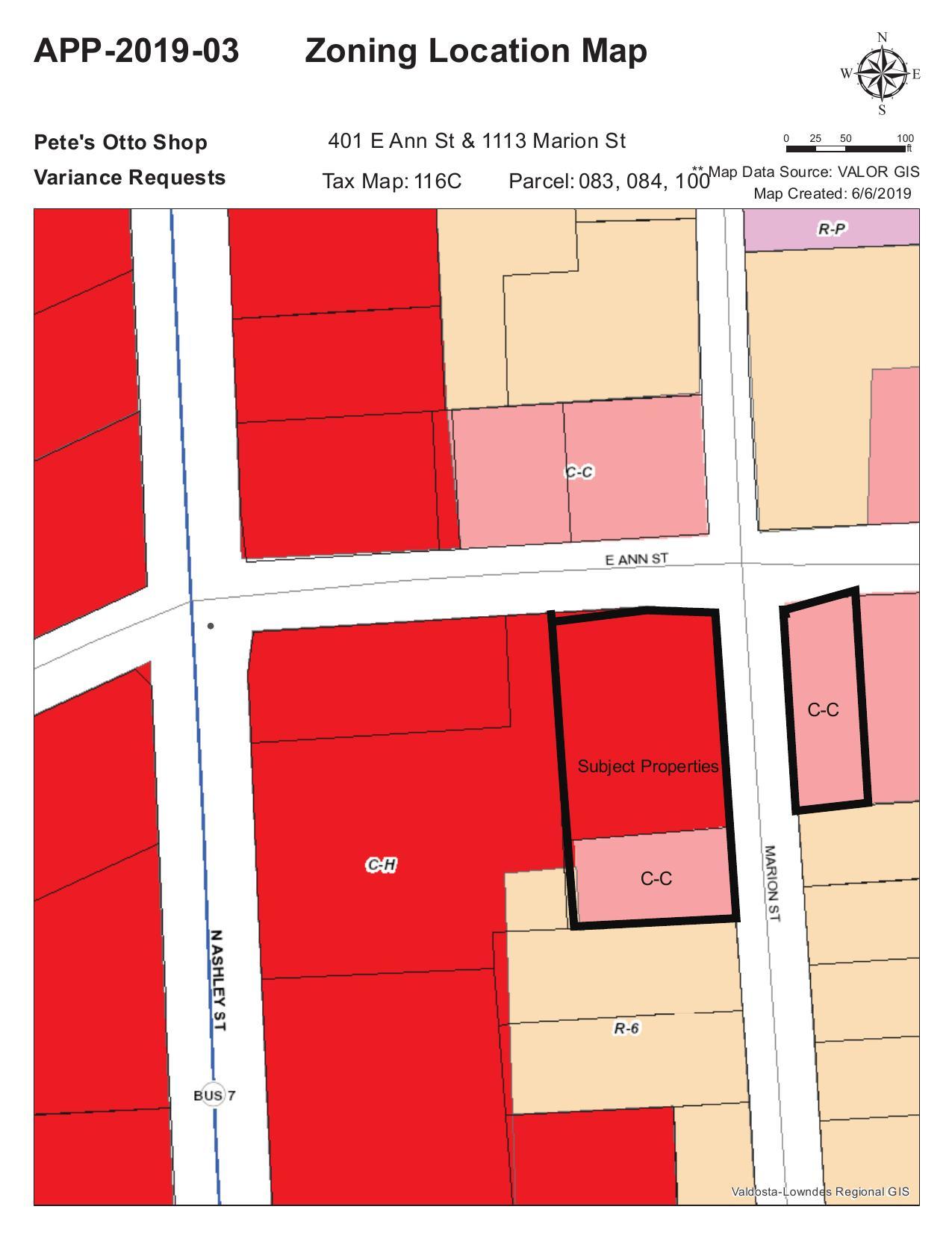 Zoning Location Map