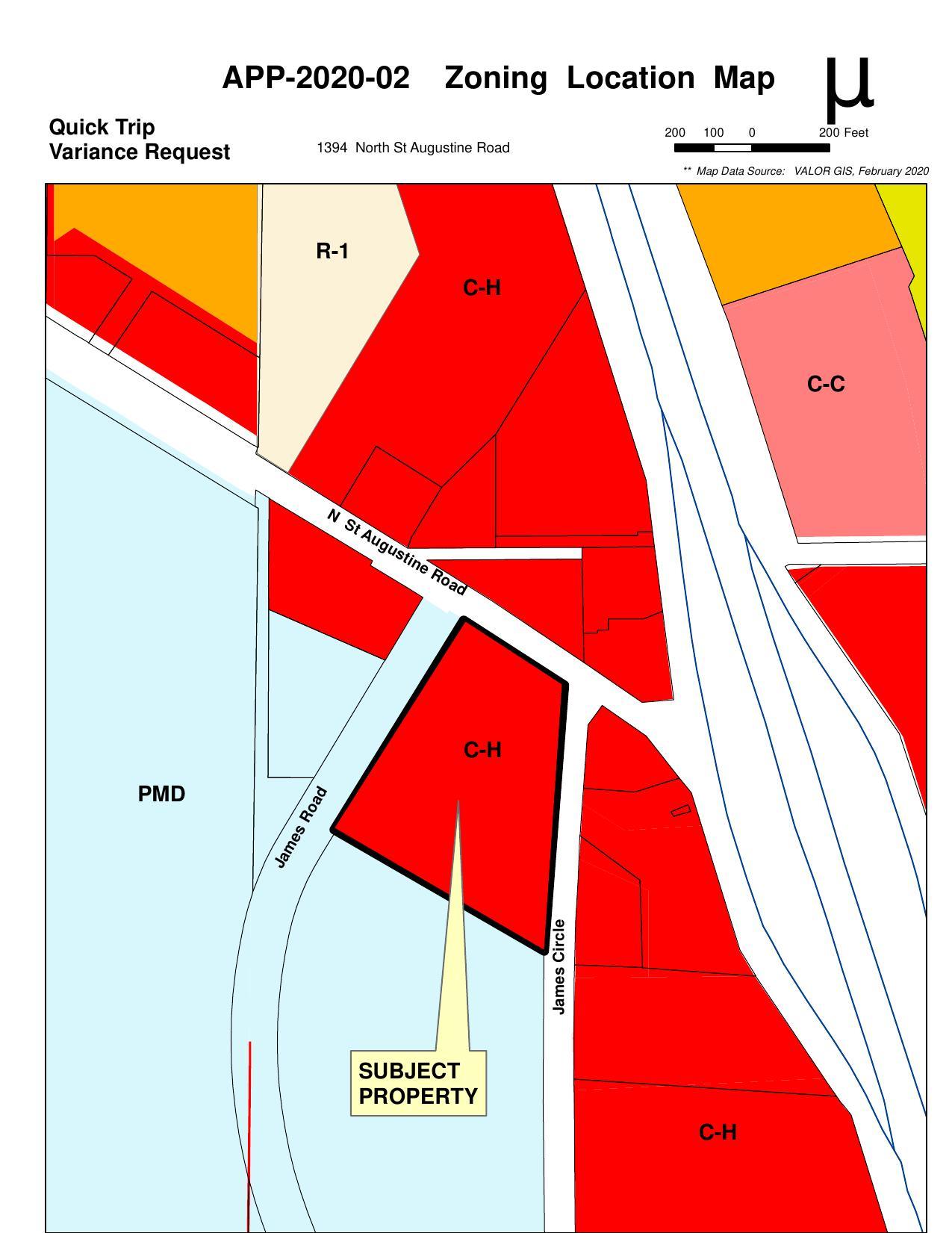 Zoning Location Map