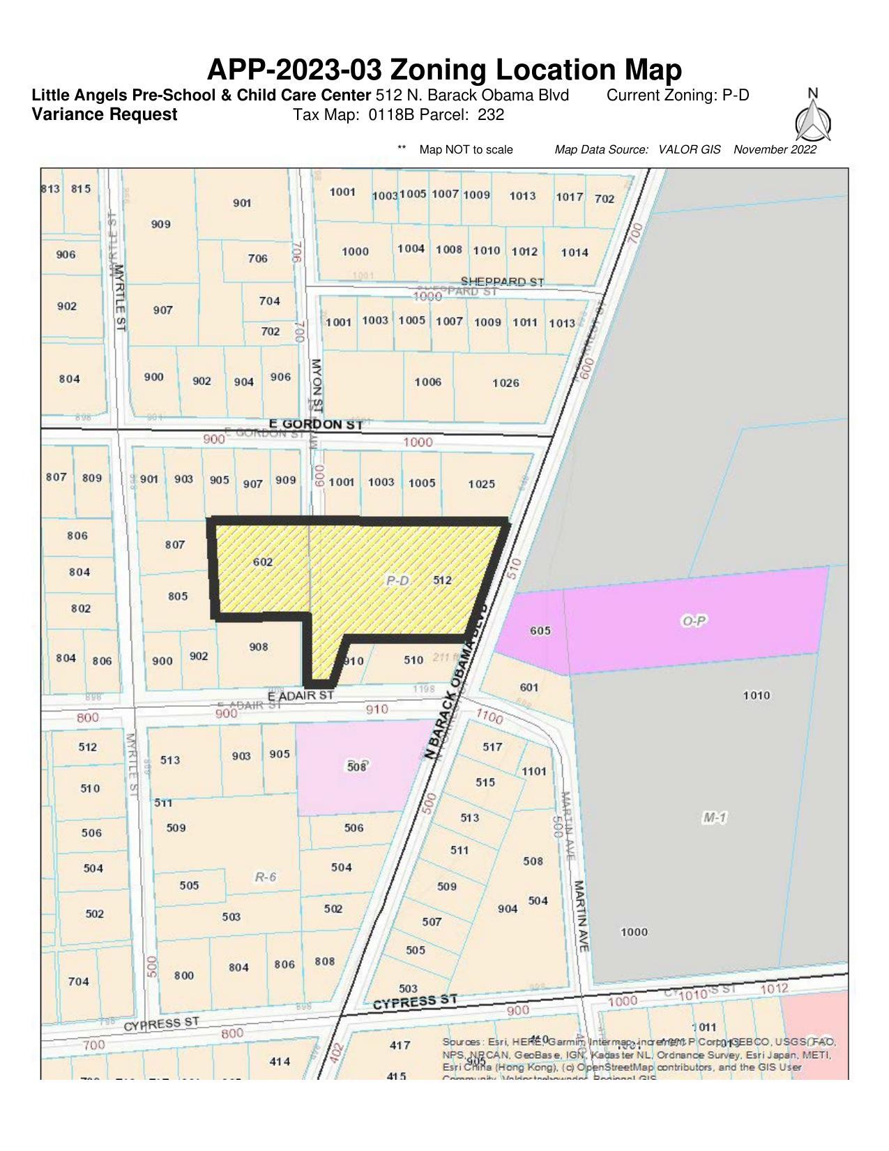 Zoning Location Map